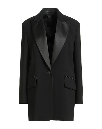 MAX MARA Blazer Black 70% Triacetate, 30% Polyester