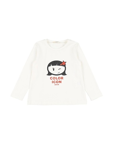 LIU •JO T-shirt Off white 95% Cotton, 5% Elastane