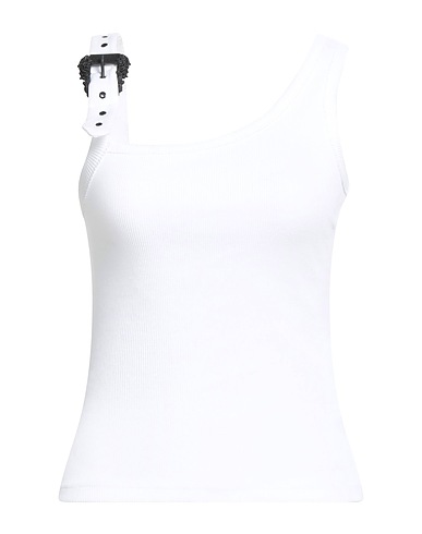 VERSACE JEANS COUTURE Vest White 95% Cotton, 5% Elastane