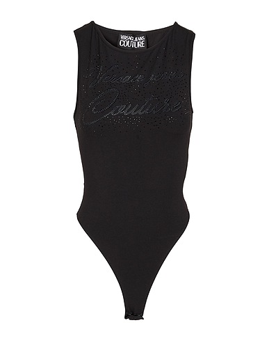 VERSACE JEANS COUTURE TOPWEAR Nero 94% Cotone, 6% Elastan