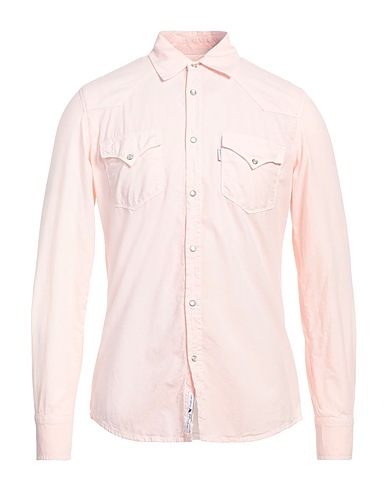 BARMAS Camicia tinta unita ROSA CHIARO 100% Cotone