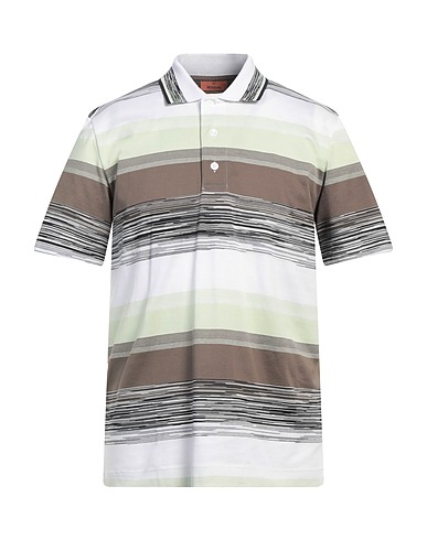 MISSONI Polo shirt Light green 100% Cotton