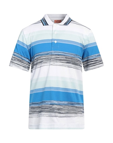MISSONI Polo Azzurro 100% Cotone