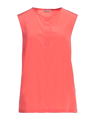 CAPPELLINI by PESERICO Top Coral 94% Silk, 6% Elastane