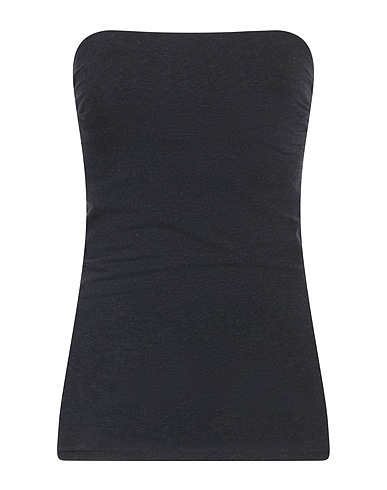 BRUNELLO CUCINELLI Top Charcoal 90% Cotton, 10% Lycra®