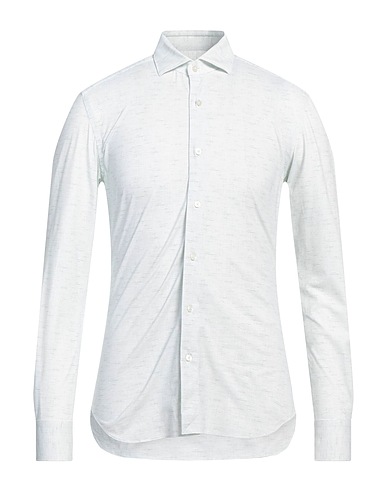 XACUS Patterned shirt Light green 86% Polyamide, 14% Elastane