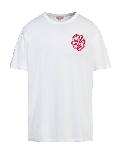 MCQUEEN T-shirt White 100% Cotton, Polyamide