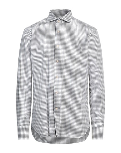 ALESSANDRO GHERARDI Checked shirt Grey 100% Cotton