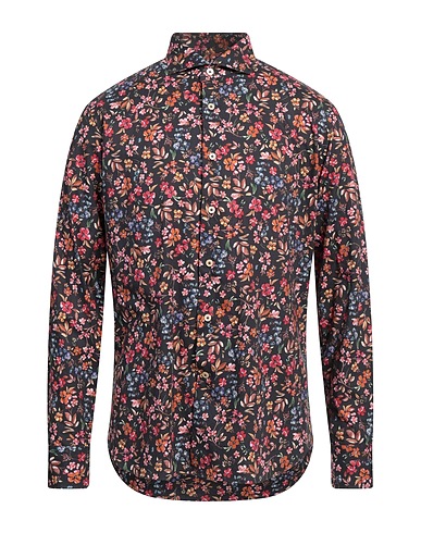 ALESSANDRO GHERARDI Patterned shirt Black 100% Cotton