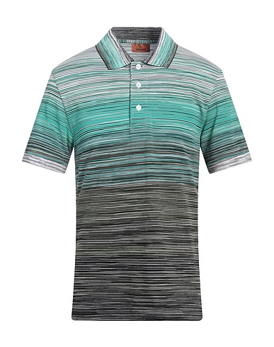 MISSONI Polo shirt Light green 100% Cotton