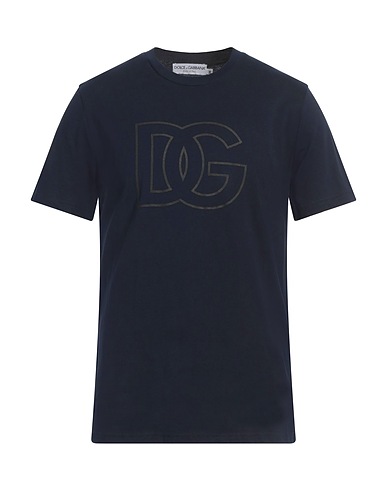 DOLCE&GABBANA T-shirt Navy blue 100% Cotton