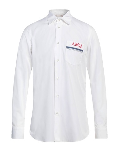 MCQUEEN Shirts White 100% Cotton, Viscose, Polyester