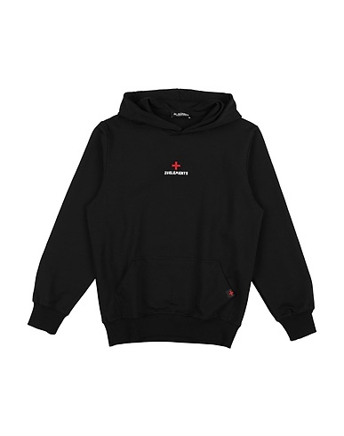 ZU+ELEMENTS Sweatshirt Black 94% Cotton, 6% Elastane