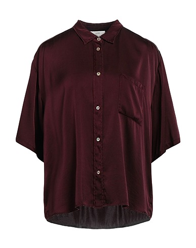 FORTE_FORTE Camicie e bluse tinta unita Cioccolato 96% Seta, 4% Elastan