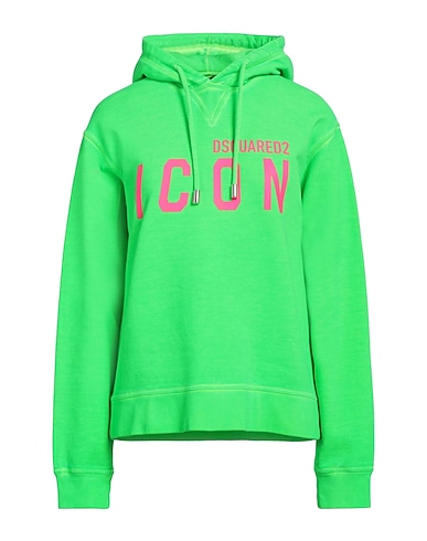 DSQUARED2 Felpa Verde lime 100% Cotone