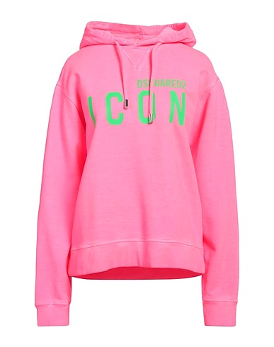 DSQUARED2 Hooded track jacket  ICON Pink 100% Cotton