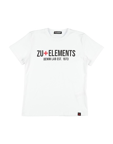 ZU+ELEMENTS T-shirt Bianco 94% Cotone, 6% Elastan