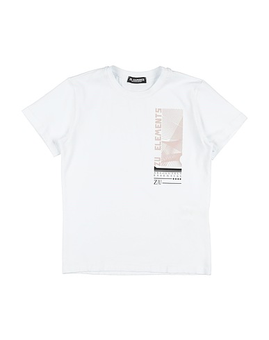 ZU+ELEMENTS T-shirt Blanc 95% Coton, 5% Élasthanne
