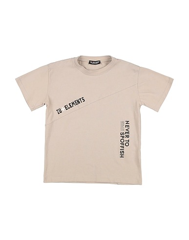 ZU+ELEMENTS T-Shirt Beige 94% Baumwolle, 6% Elastan