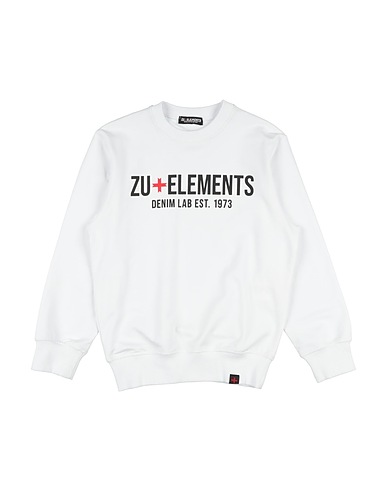ZU+ELEMENTS Sweatshirt White 96% Cotton, 4% Elastane