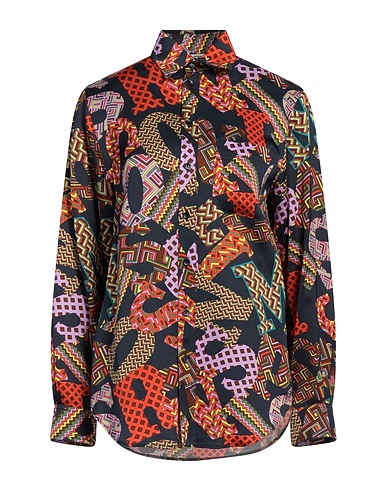 M MISSONI Patterned shirts & blouses Navy blue 100% Viscose