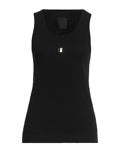 GIVENCHY Vest Black 98% Cotton, 2% Elastane