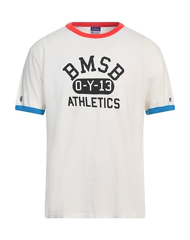 CHAMPION T-shirt X BEAMS BOY White 100% Cotton