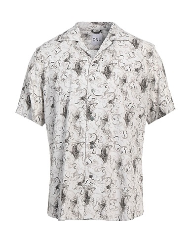 DNL Patterned shirt Light grey 100% Viscose