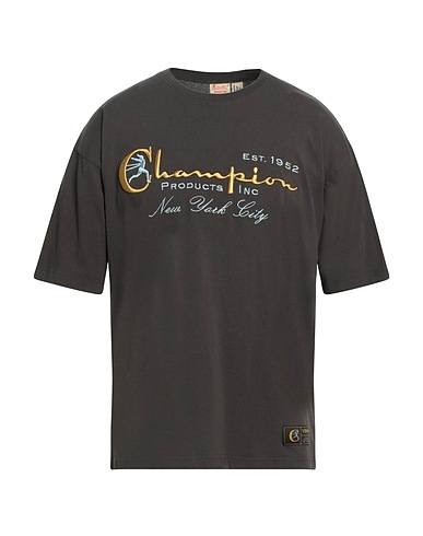 CHAMPION T-shirt Antracite 100% Cotone