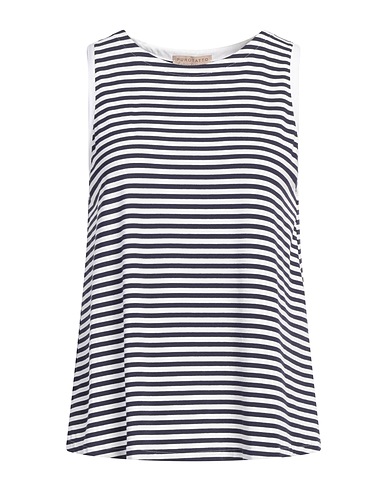 PUROTATTO T-shirt Midnight blue 90% Viscose, 10% Elastane