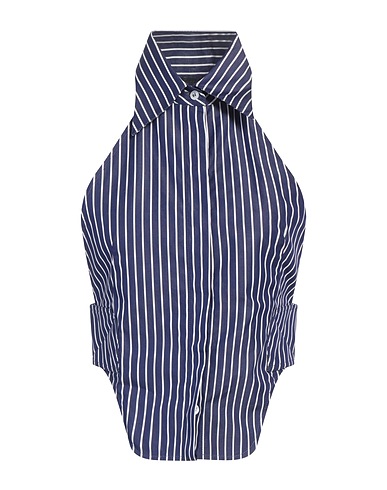 SSHEENA Top Bleu marine 100% Coton