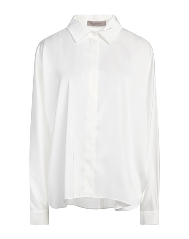 D.EXTERIOR Chemises et chemisiers de couleur unie Blanc 97% Polyester, 3% Élasthanne