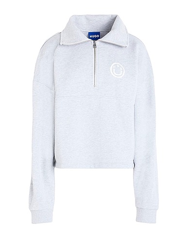 HUGO Sweatshirt Light grey 100% Cotton