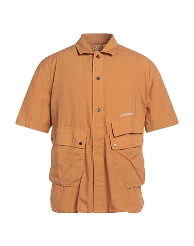 C.P. COMPANY Shirts Camel 100% Cotton
