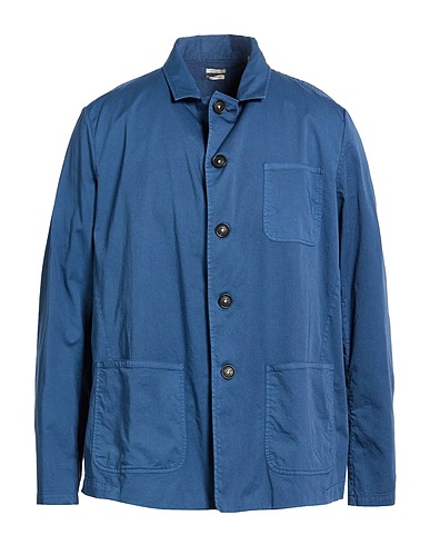 MASSIMO ALBA Camisa lisa BLU 97% Algodón, 3% Elastán