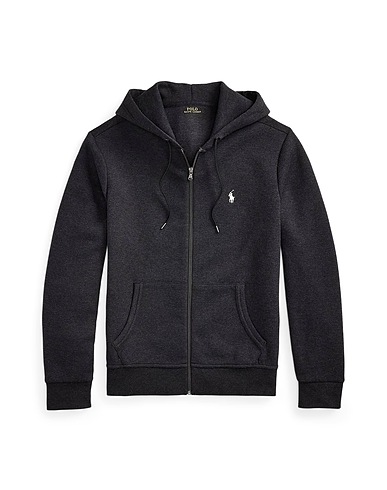 POLO RALPH LAUREN Felpa Double-Knit Full-Zip Hoodie
 Antracite 66% Cotone, 34% Poliestere riciclato
