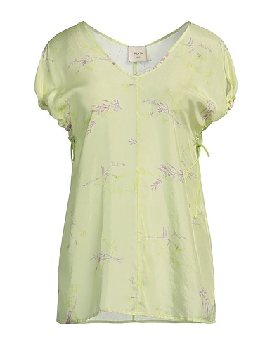 ALYSI Silk top CRÈME Light green 100% Silk
