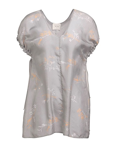 ALYSI Silk top Light grey 100% Silk