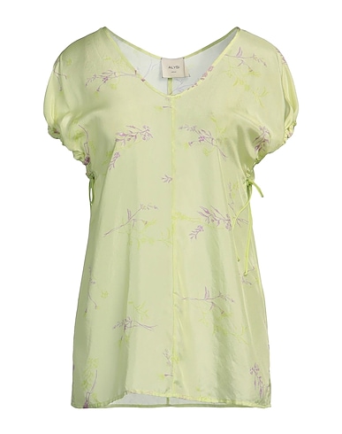 ALYSI Silk top CRÈME VERDE CHIARO 100% Silk