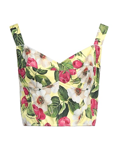 DOLCE&GABBANA Bustier Yellow 62% Silk, 24% Polyamide, 14% Elastane