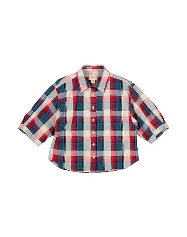 BELLEROSE Patterned shirts & blouses ROSSO 92% Cotton, 8% Linen