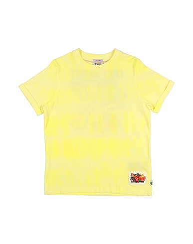 SCOTCH R'BELLE T-shirt Κίτρινο 100% Οργανικό βαμβάκι