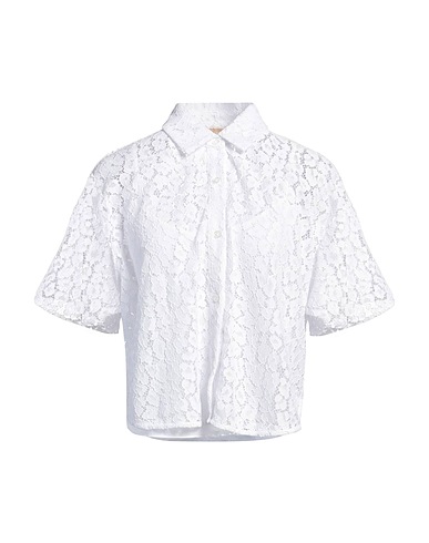 MICHAEL MICHAEL KORS Lace shirts & blouses White 100% Polyester