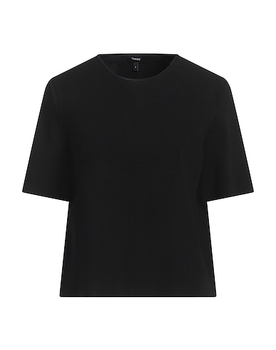 THEORY Basic T-Shirt Black 64% Viscose, 21% Recycled nylon, 13% Polyester, 2% Recycled elastane