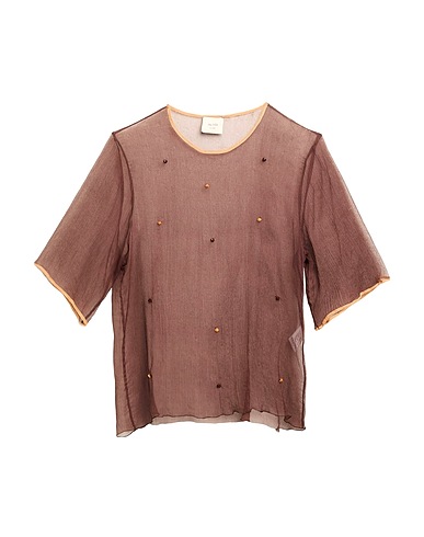 ALYSI Silk top Chocolate brown 100% Silk