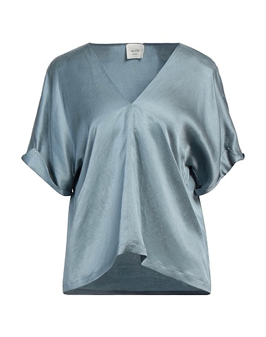 ALYSI Top Pastel blue 52% Cotton, 28% Polyamide, 20% Polyester