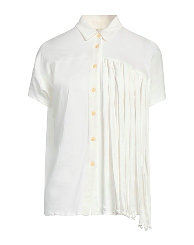 ALYSI Solid colour shirts & blouses Ivory 100% Cotton