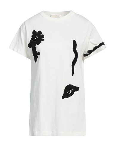 ALYSI T-shirt Off white 100% Cotton