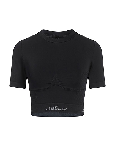 AMIRI Crop top Black 89% Polyamide, 11% Elastane