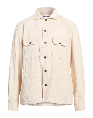 ALESSANDRO GHERARDI Solid color shirt Ivory 100% Cotton